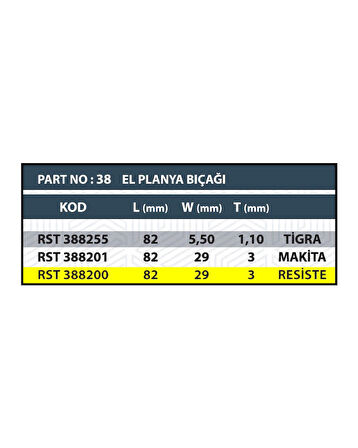 EL PLANYA BIÇAĞI (2 ADET-1 TAKIM)