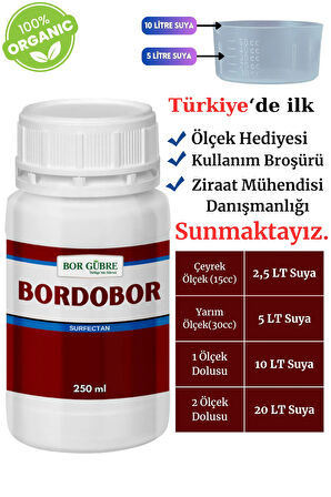 Sıvı Gübre- 250ml (BORDOBULAMACI) Bakır Içerikli Bitki Besini Ve Koruyucu Bordo Bulamacı