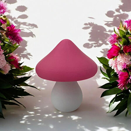 Led Mantar Gece Lambası Pilli, Renkli Ve Dekoratif Işık