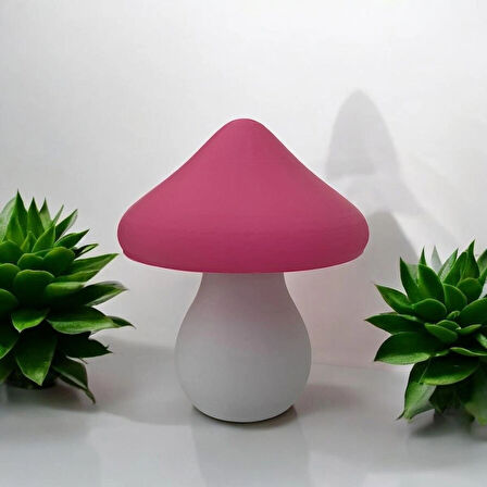 Led Mantar Gece Lambası Pilli, Renkli Ve Dekoratif Işık