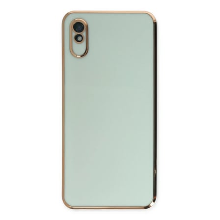 Xiaomi Redmi 9A Kılıf Volet Silikon - Açık Yeşil