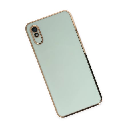 Xiaomi Redmi 9A Kılıf Volet Silikon - Açık Yeşil