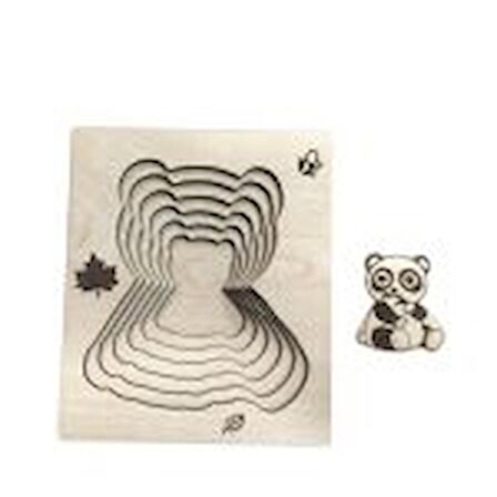 Panda Macerası Boyutları Keşfediyorum Puzzle Oyunu