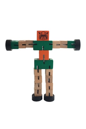 Bak Gel Al Küçük Boy Ahşap Robot Adam