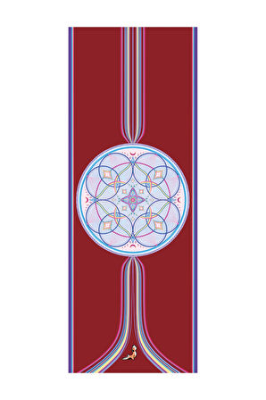 Mandala Serisi Eternal Life 4.1 mm Doğal Kauçuk Kaydırmaz Yoga Matı