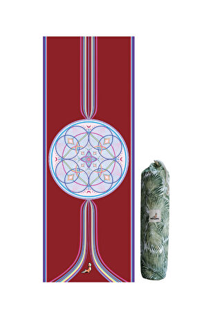 Mandala Serisi Eternal Life 4.1 mm Doğal Kauçuk Kaydırmaz Yoga Matı
