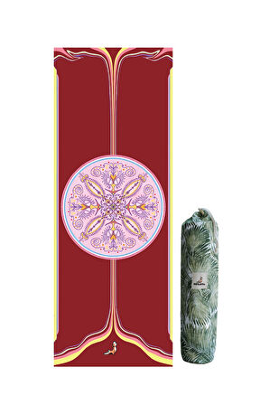 Mandala Serisi Now-Here 4.1 mm Doğal Kauçuk Kaydırmaz Yoga Matı
