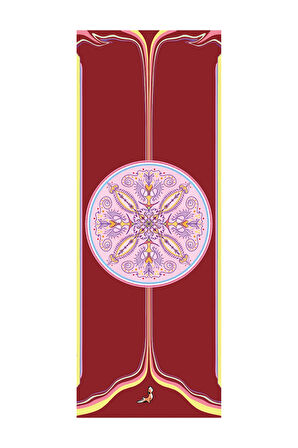 Mandala Serisi Now-Here 4.1 mm Doğal Kauçuk Kaydırmaz Yoga Matı
