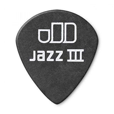 Jim Dunlop 482P1.0 Jazz III 12li Pena Seti (1 mm.) Tortex Pitch Black 