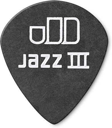 Jim Dunlop 482P.60 Tortex Pitch Black Jazz III 12li Pena Seti (0.60mm)