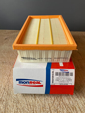 Monreal MFN-0106 Hava Filtresi CLIO 1.2-1.4-1.6 CUBE 1.5 JUKE 1.5 MICRA 1.5 NOTE 1.3 8200437229 165469040R