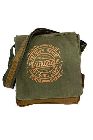 Kaliteli Su Geçirmez Kanvas Postacı Çantası Western Bag 7112