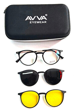AVVA 2120 C1  POLARİZE&ANTİFAR KLİPSLİ UNİSEX  GÜNEŞ GÖZLÜĞÜ