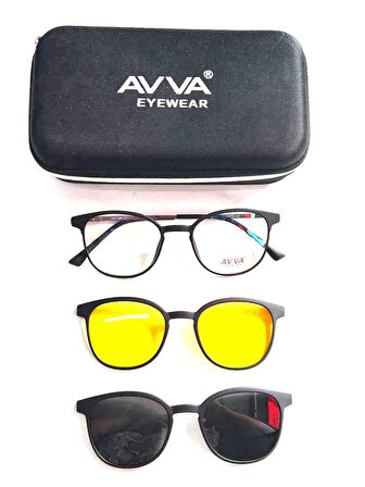 AVVA 2127 C1 POLARİZE&ANTİFAR KLİPSLİ UNİSEX  GÜNEŞ GÖZLÜĞÜ