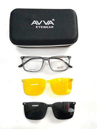 AVVA 9358 C2 POLARİZE&ANTİFAR KLİPSLİ ERKEK GÜNEŞ GÖZLÜĞÜ