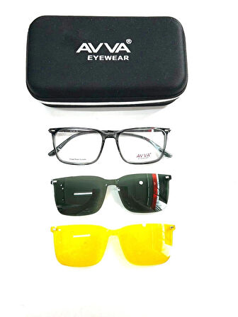 AVVA 9358 C3 POLARİZE&ANTİFAR KLİPSLİ ERKEK GÜNEŞ GÖZLÜĞÜ