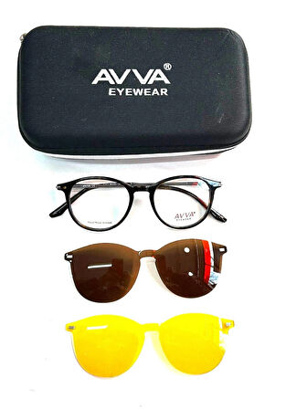 AVVA 9363 C6 POLARİZE&ANTİFAR KLİPSLİ UNİSEX GÜNEŞ GÖZLÜĞÜ