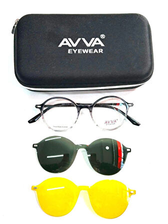 AVVA 9365 C3 POLARİZE&ANTİFAR KLİPSLİ UNİSEX GÜNEŞ GÖZLÜĞÜ