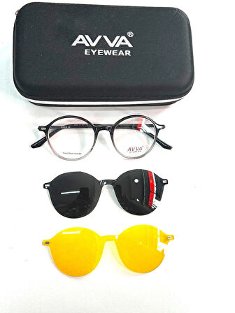 AVVA 9365 C10 POLARİZE&ANTİFAR KLİPSLİ UNİSEX GÜNEŞ GÖZLÜĞÜ