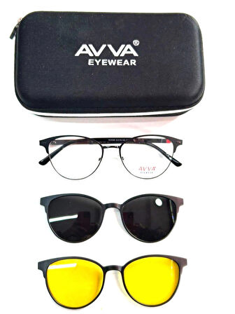 AVVA 9029 C11  POLARİZE&ANTİFAR KLİPSLİ KADIN GÜNEŞ GÖZLÜĞÜ