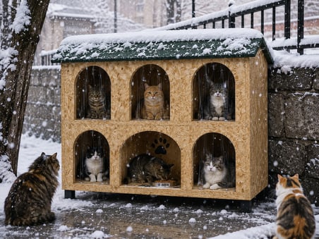 Kedi evi kedi yuvası kedi Barınağı kedimamalı su ve ısı yalıtımlı hazır kurulu gelmektedir