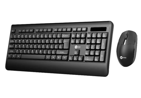 Lenovo Lecoo KW202 Q Türkçe Kablosuz Siyah Klavye + Mouse Seti