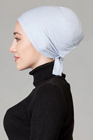 Açık Gri Penye Kaymayan Bone