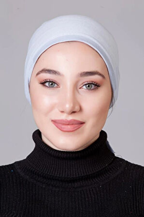 Açık Gri Penye Kaymayan Bone