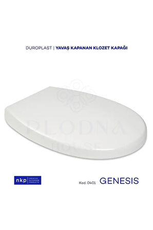 Genesis C Tip Oval Form Duroplast Yavaş Kapanan Klozet Kapağı