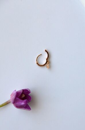 Kutup Yıldızı Halka Tragus Piercing Helix Kıkırdak Küpesi