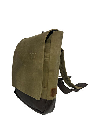 Vintage Su Geçirmez Kanvas Salaş Unisex Günlük Okul Tablet Sırt Çantası Naoko S 24x30cm