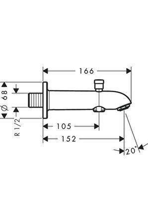 Unıversal Kuvet Gagası 15.2 Cm Yonlendırıcılı 13423000