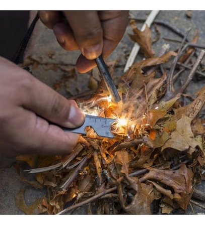 BakGelAl Magnezyum Ateş Başlatıcı Düdüklü Çakmak Taşı Kamp Survival Bushcraft Ateş Yakıcı