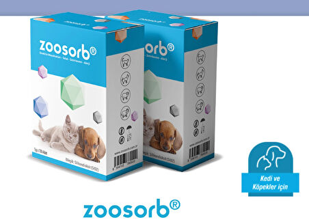 Zoosorb 10x1 gr Kedi Köpek Sindirim Bozuklukları İshal Zehirlenme Allerji Desteği