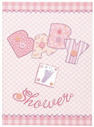 BABY SHOWER DAVETİYE PEMBE 8'Lİ