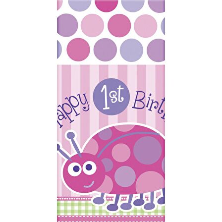 1 YAŞ PEMBE MASA ÖRTÜSÜ 137CM X 213CM(PLASTİK)