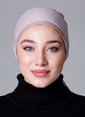 Açık Vizon Penye Kaymayan Bone