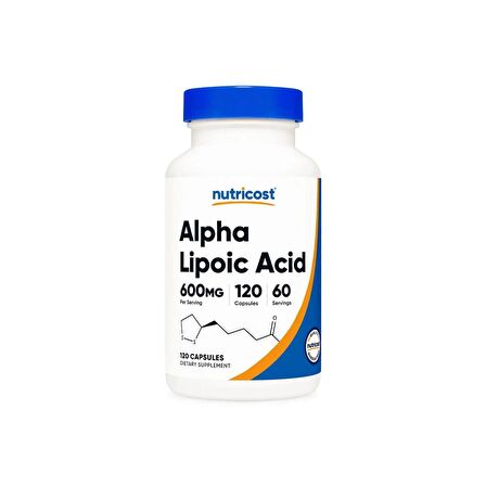 Nutricost, Alpha Lipoic Acid, 300 mg, 120 Capsules