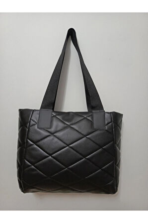 Kadın Kapitone Büyük Boy Omuz Çantası