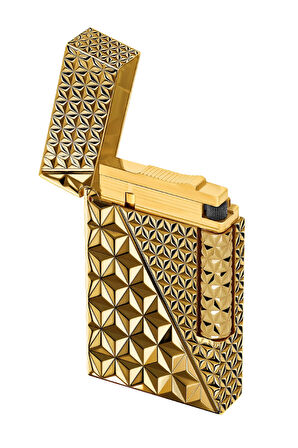 S.T. Dupont Ligne 2 Çift Soft Alev Fire X Gold Puro Çakmağı C16646