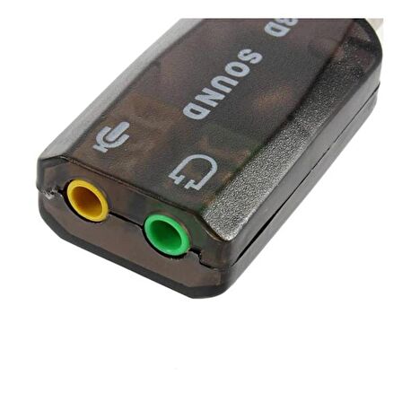 5+1 Harici USB Ses Kartı Mikrofon Hoparlör Birlikte 3.5mm