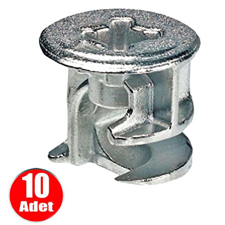 Aletçantam Minifix Gövde 15x13mm Mobilya Dolap Birleştirme Bağlantı Vidası - 10 Adet