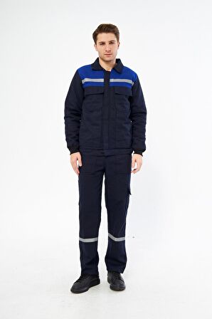 İş Takımı 7/7 Gabardin Kapitoneli Reflektörlü %100 Pamuk XL