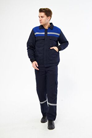 İş Takımı 7/7 Gabardin Kapitoneli Reflektörlü %100 Pamuk XL