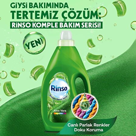 Rinso Aloe Vera Renkliler için Sıvı Deterjan 50 Yıkama 3 lt