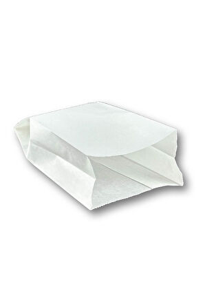 Küçük Boy Yağlı Kese Kağıdı, Hediye Paketi 12x20cm Beyaz Renk 50 Adet