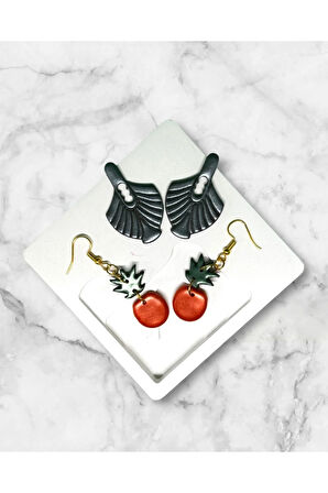 MuffyClay Özel Tasarım, Polimer Kil 2’li Küpe Set