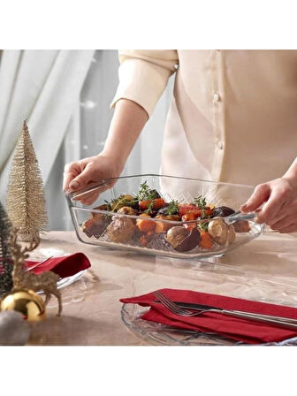 Paşabahçe 590046 Borcam Tepsi 23.3x38x9cm 4420cc