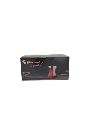 Crystallin Beykoz 6 Parça Cam Çay Bardağı, Şeffaf, 145 cc 64031 ORJin. Kutuludur
