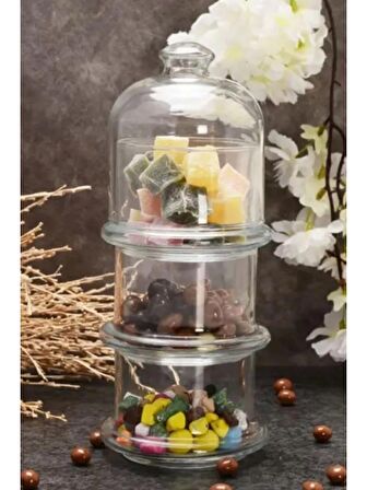 Paşabahçe 96986 Villa Patisserie Kapaklı Katlı Kurabiyelik